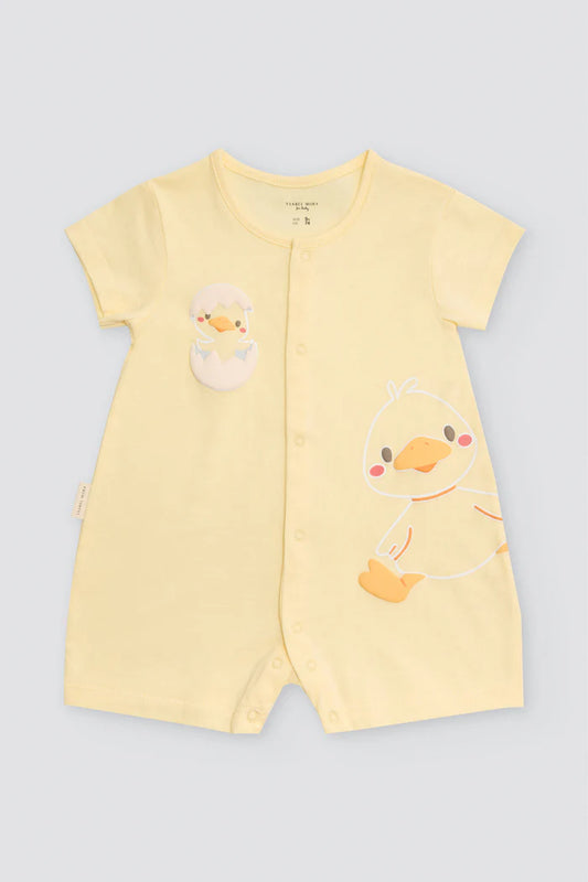 PELELE BEBÉ MANGA CORTA PATOS