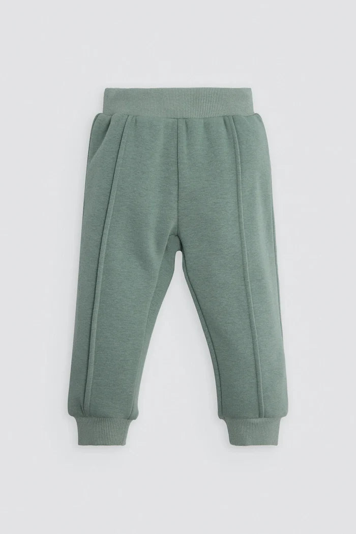 Conjunto de chándal bebé bicolor verde con sudadera Dino Roars