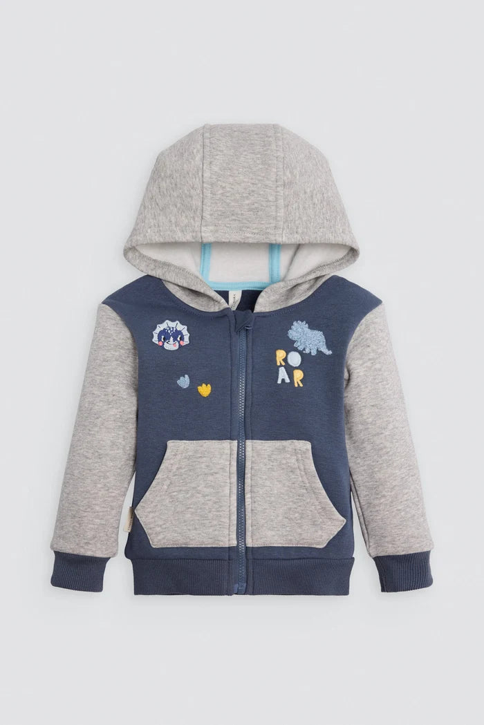 Conjunto de chándal bebé marino con cremallera y dinosaurios