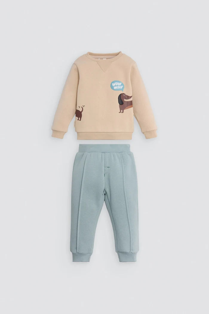 Conjunto de chándal bebé Woof Woof con sudadera y pantalón