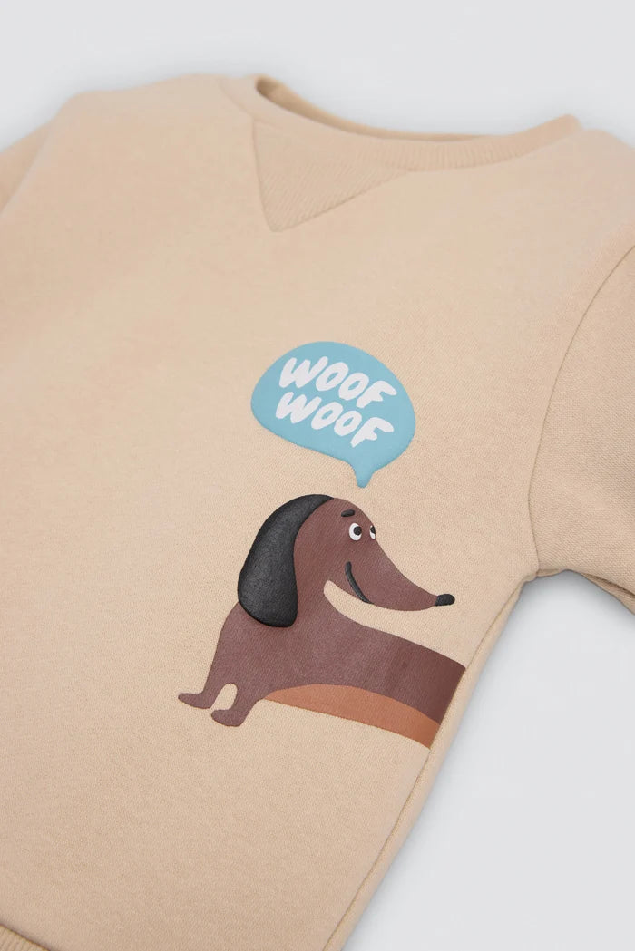 Conjunto de chándal bebé Woof Woof con sudadera y pantalón