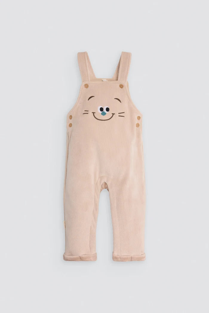 Conjunto pichi bebé Ysabel Mora de pana con camiseta manga larga