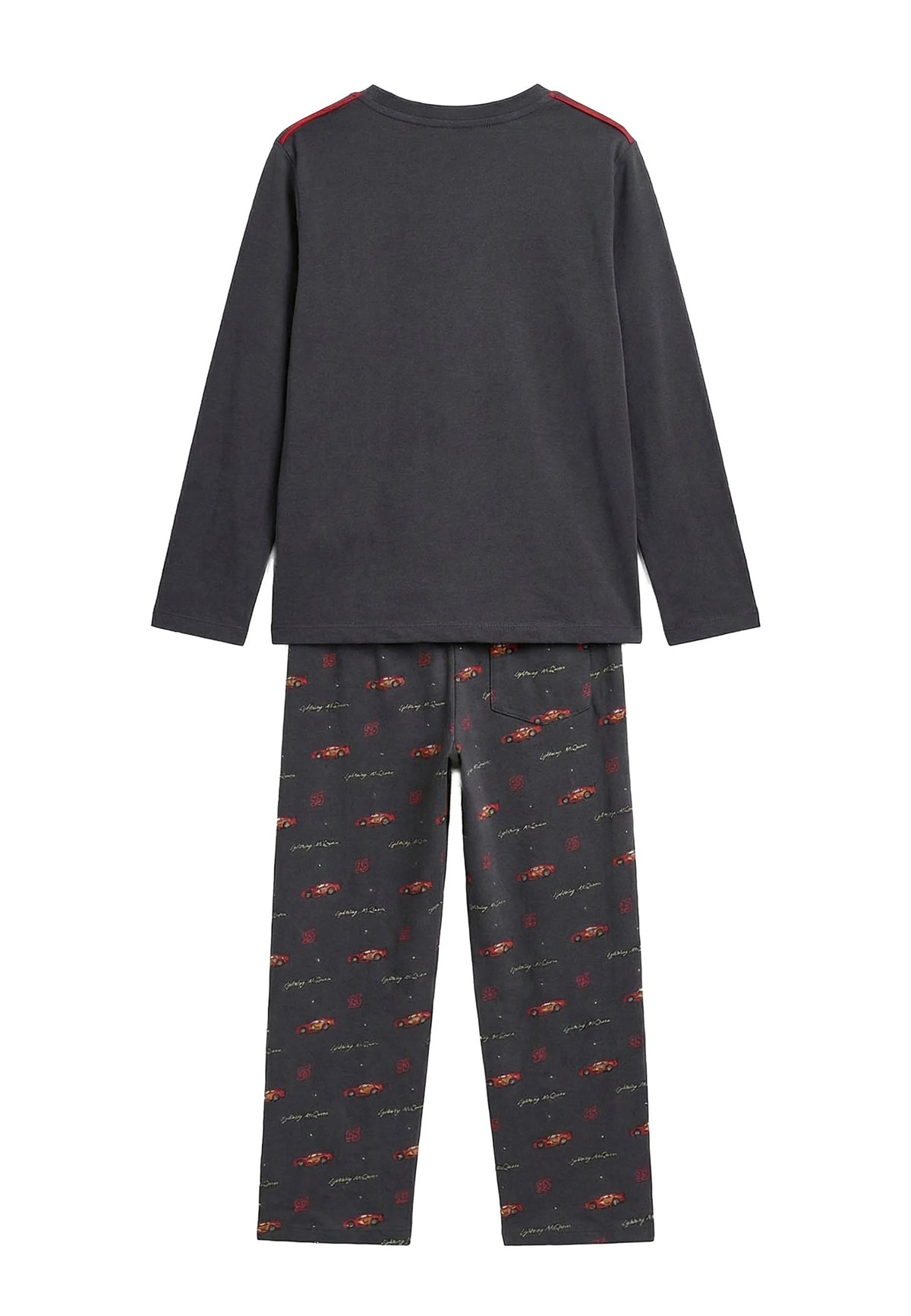 Pijama Niño Disney Cars Rayo McQueen 100% Algodón Gris Marengo