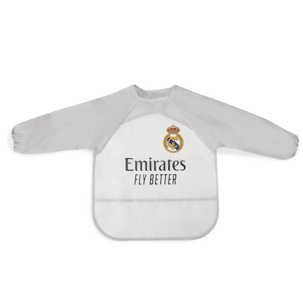 Babero con mangas Real Madrid bebé impermeable