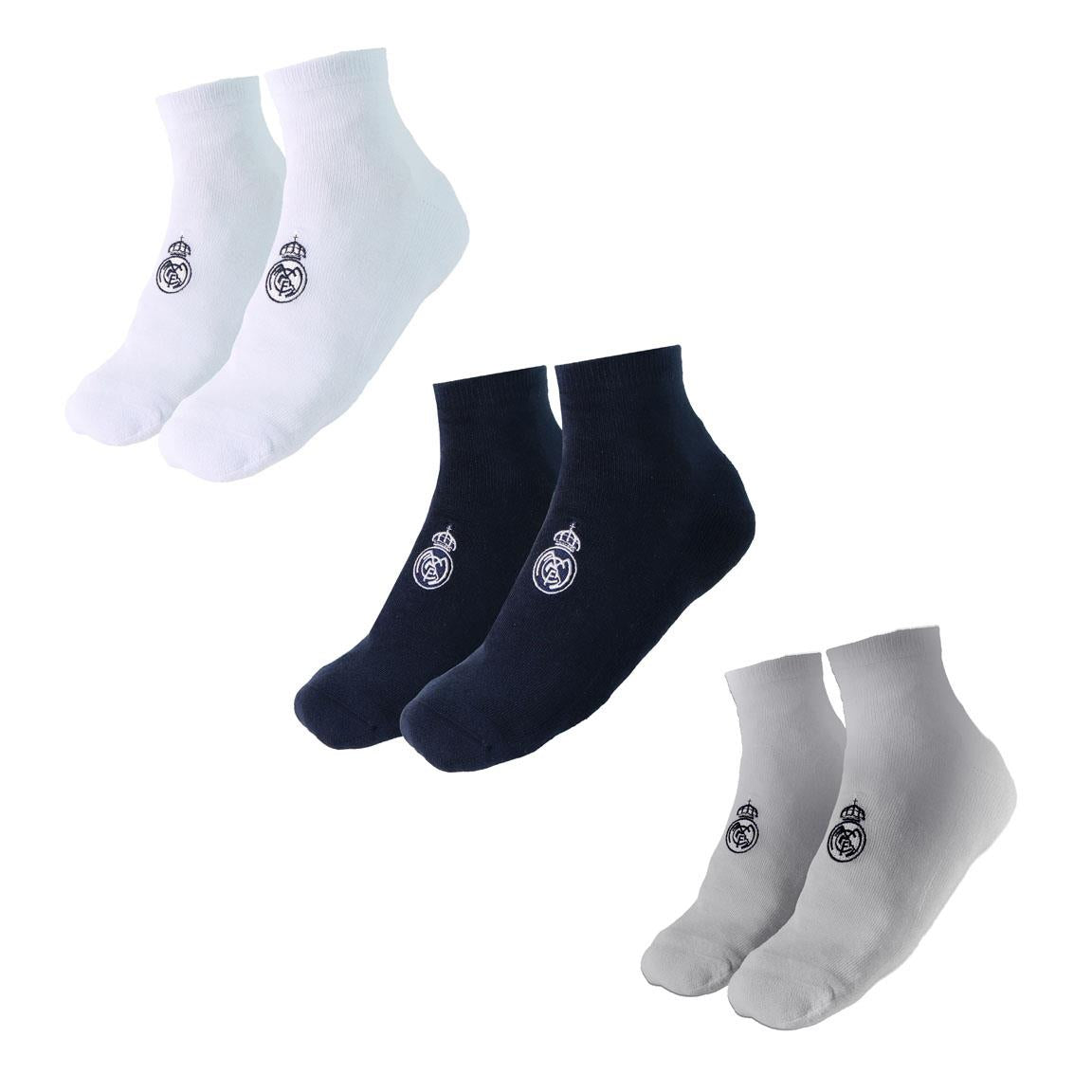 PACK-3 CALCETINES INFANTILES UNISEX REAL MADRID