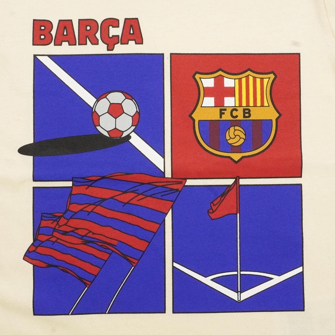 PIJAMA MANGA CORTA NIÑO ALGODON BARCELONA