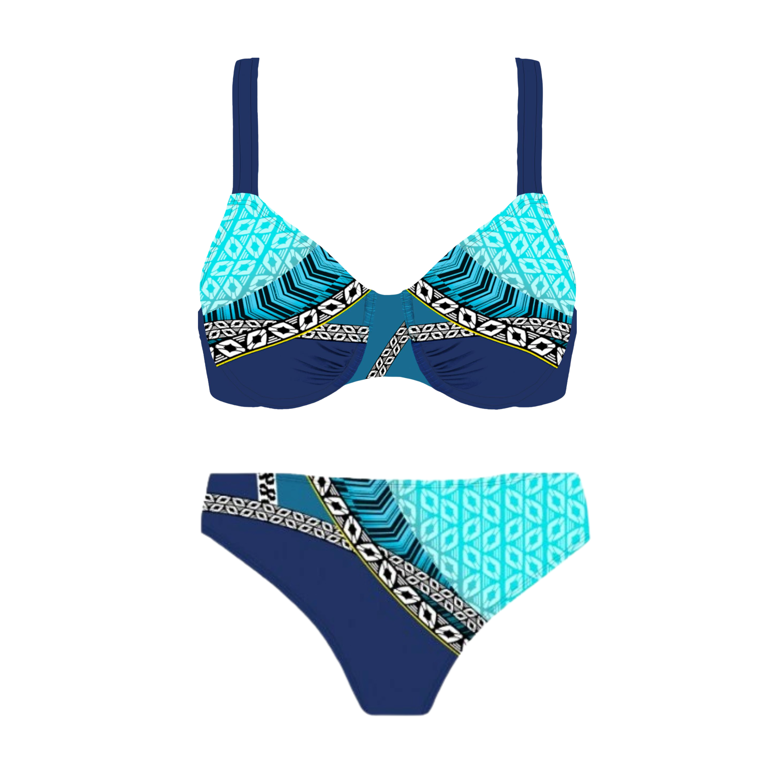 BIKINI CON ARO SIN RELLENO BLUE HORIZON