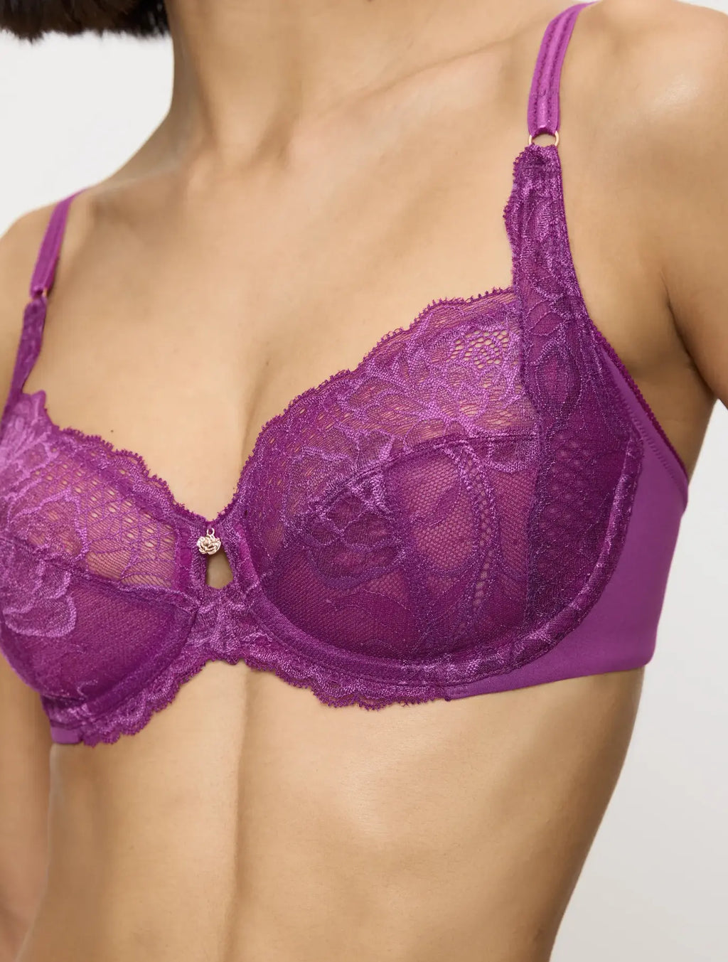 SUJETADOR CON AROS SIN RELLENO WIL PEONY FLORALE W