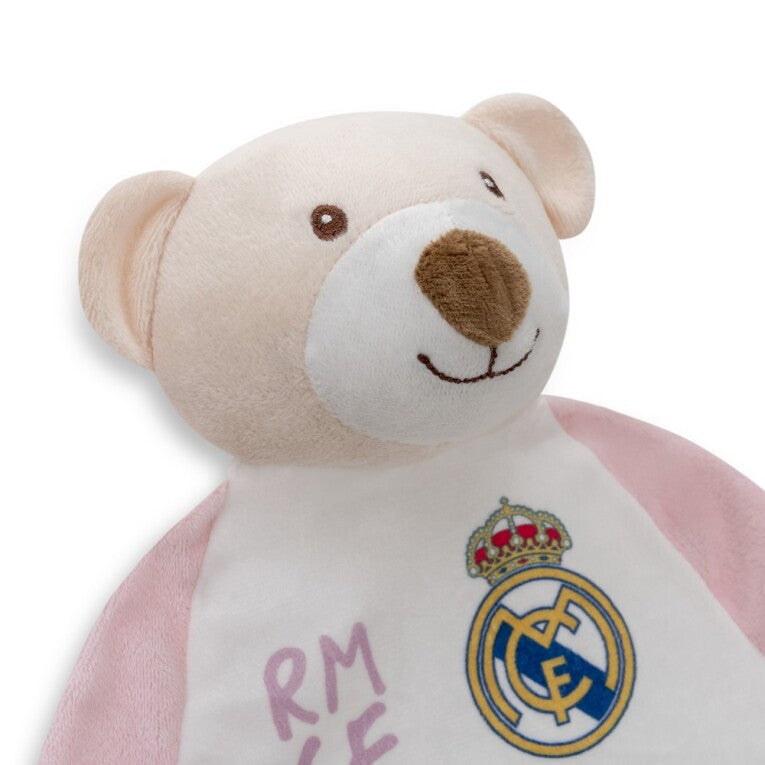 Doudou bebé osito Real Madrid rosa