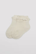 Calcetines infantiles con puntilla en el tobillo