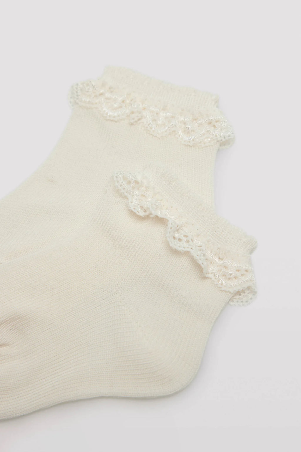 CALCETINES INFANTILES CON PUNTILLA EN EL TOBILLO
