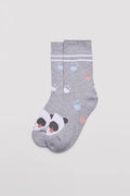 CALCETINES DE NIÑA GREY PANDA STYLE