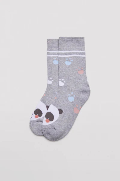 CALCETINES DE NIÑA GREY PANDA STYLE