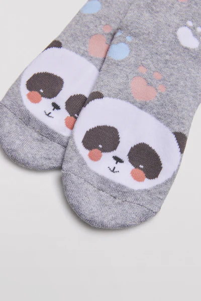 CALCETINES DE NIÑA GREY PANDA STYLE
