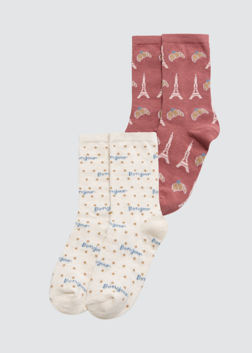 PACK-2 CALCETINES PARIS CROISSANTS