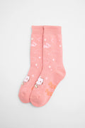 CALCETINES DE NIÑA SUELA ANTIDELIZANTE MEOW