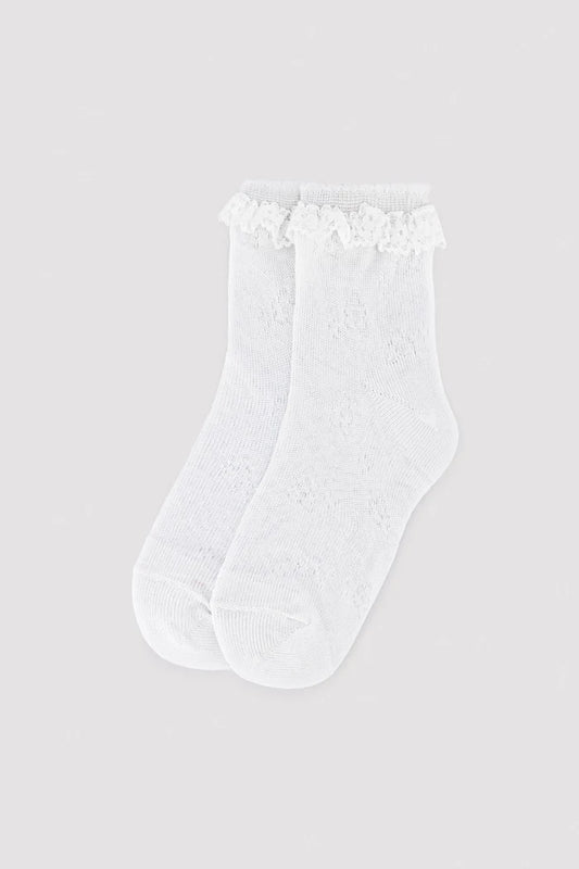 CALCETINES INFANTILES CALADOS CON PUNTILLA