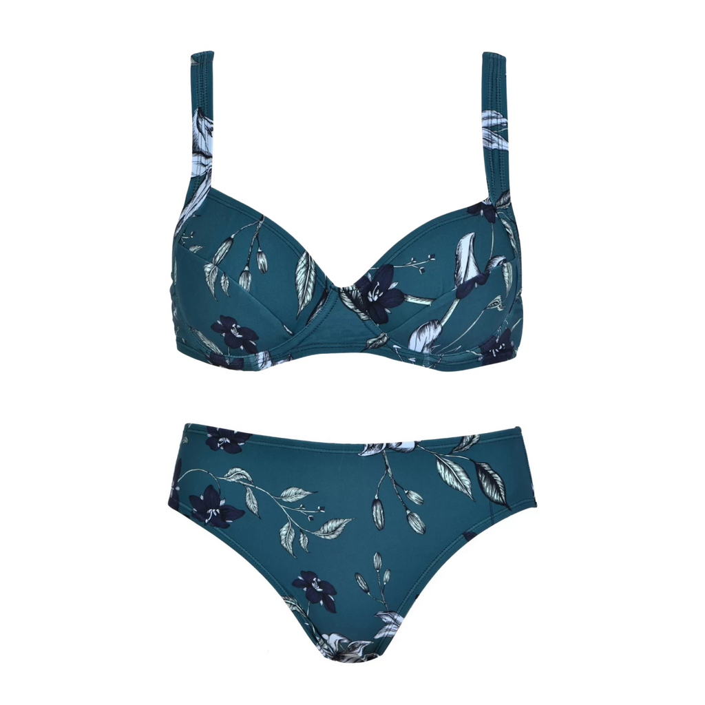 BIKINI CON ARO SIN RELLENO DRAW LEAFS