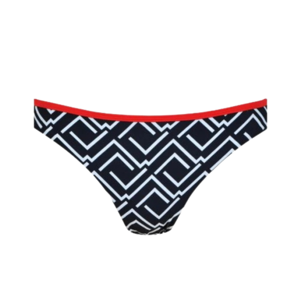 BIKINI AL CUELLO DISEÑO LINEAS ASIMETRICAS