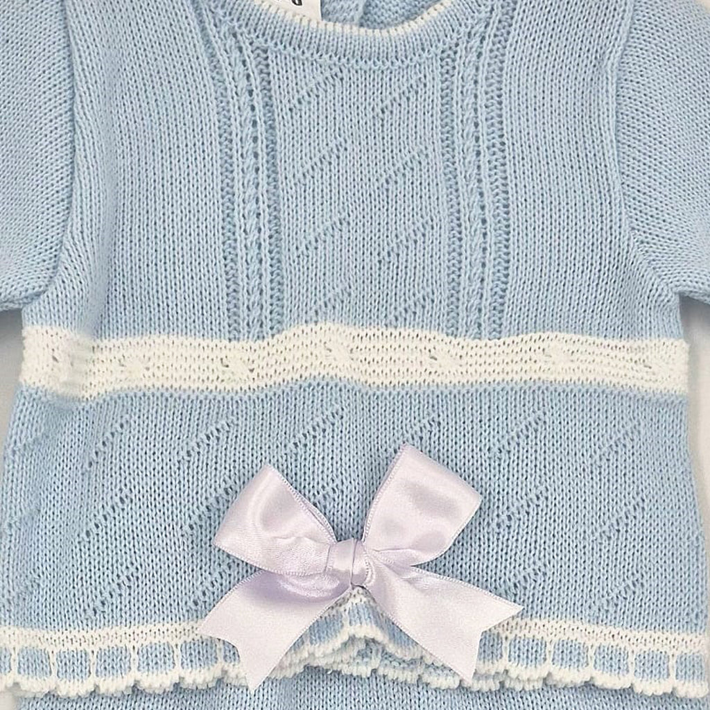 Conjunto de lana bebé La Casita de Pepito 3 piezas rosa