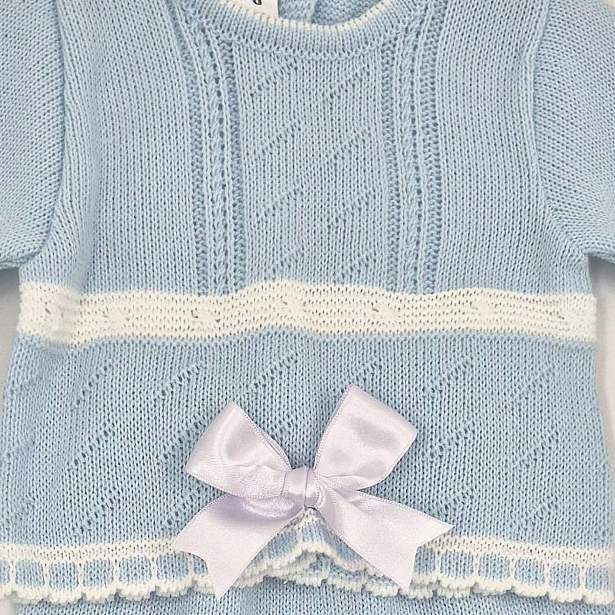 Conjunto de lana bebé La Casita de Pepito 3 piezas rosa