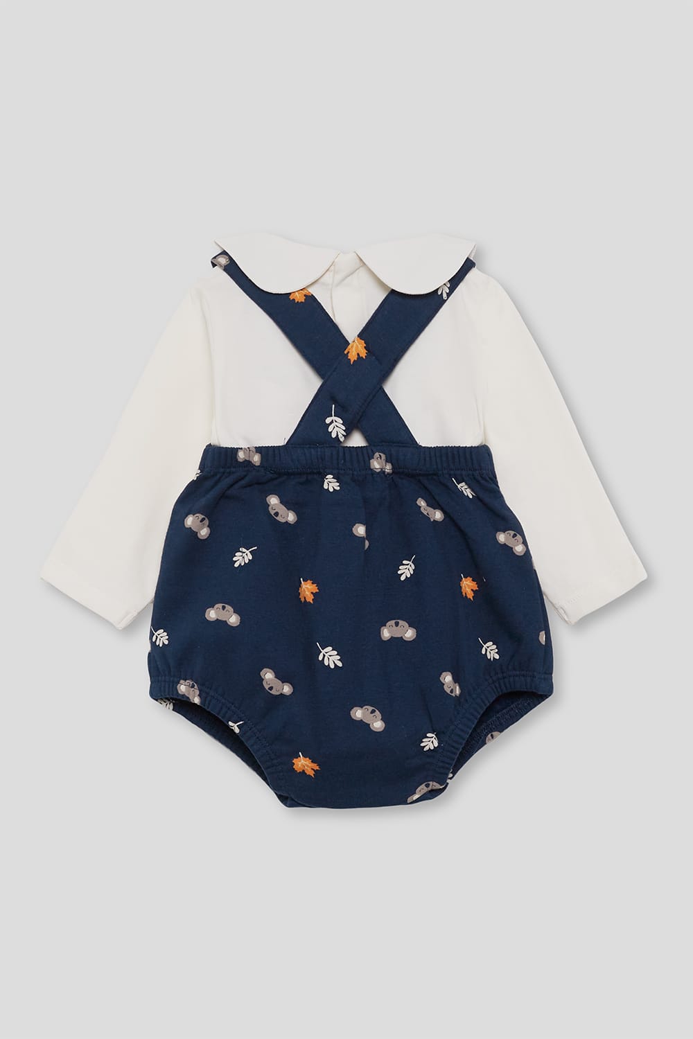 Conjunto bebé street monkey 2 piezas ranita azul marino koalas