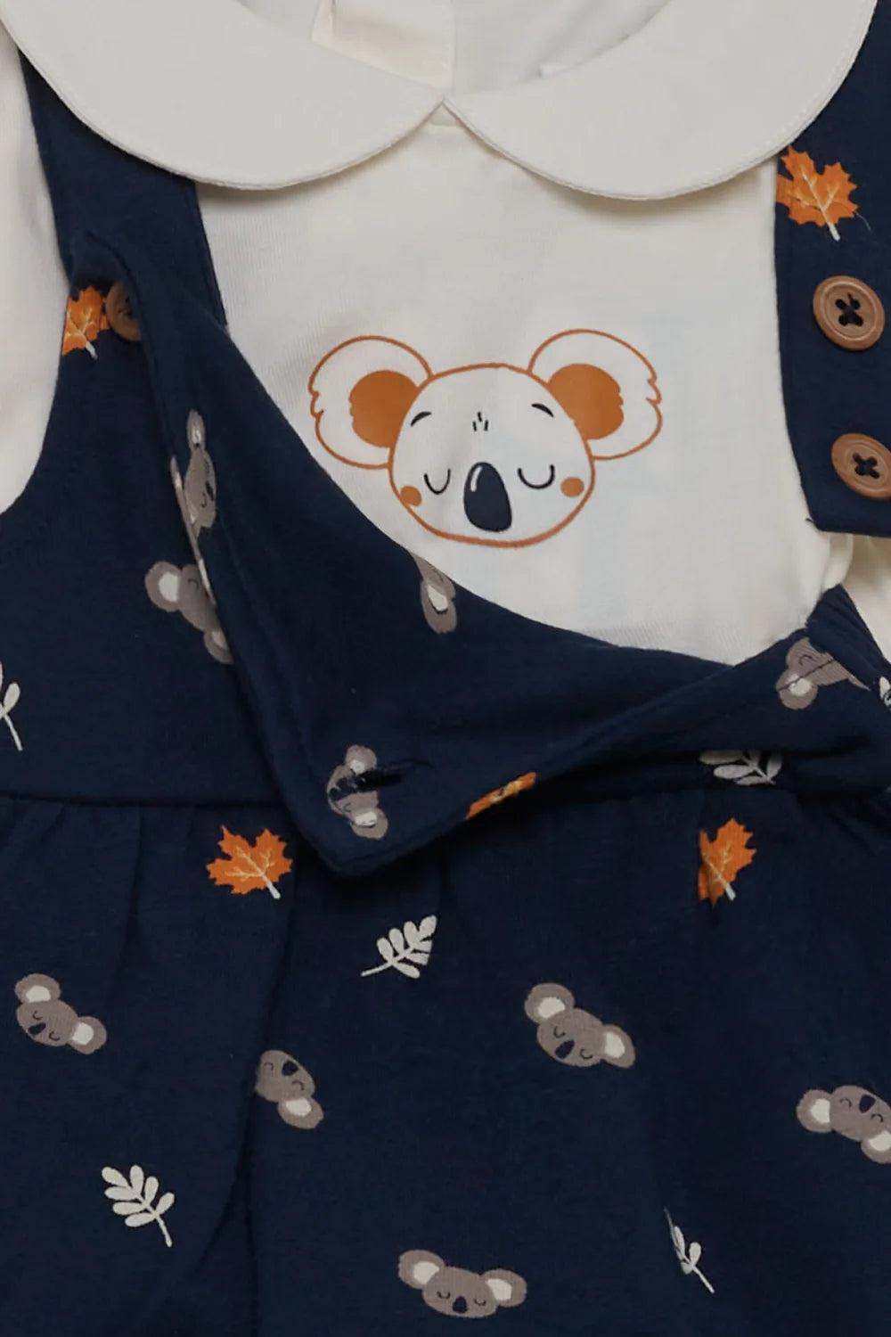 Conjunto bebé street monkey 2 piezas ranita azul marino koalas