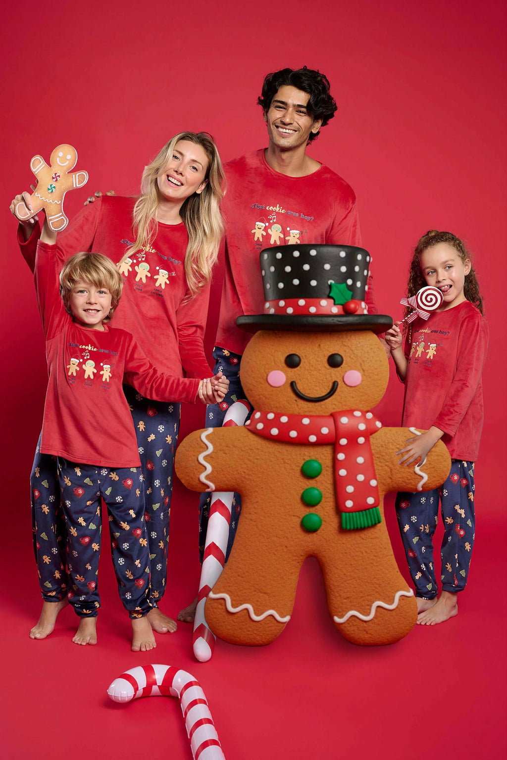 Pijama Infantil Unisex Navidad Cookie