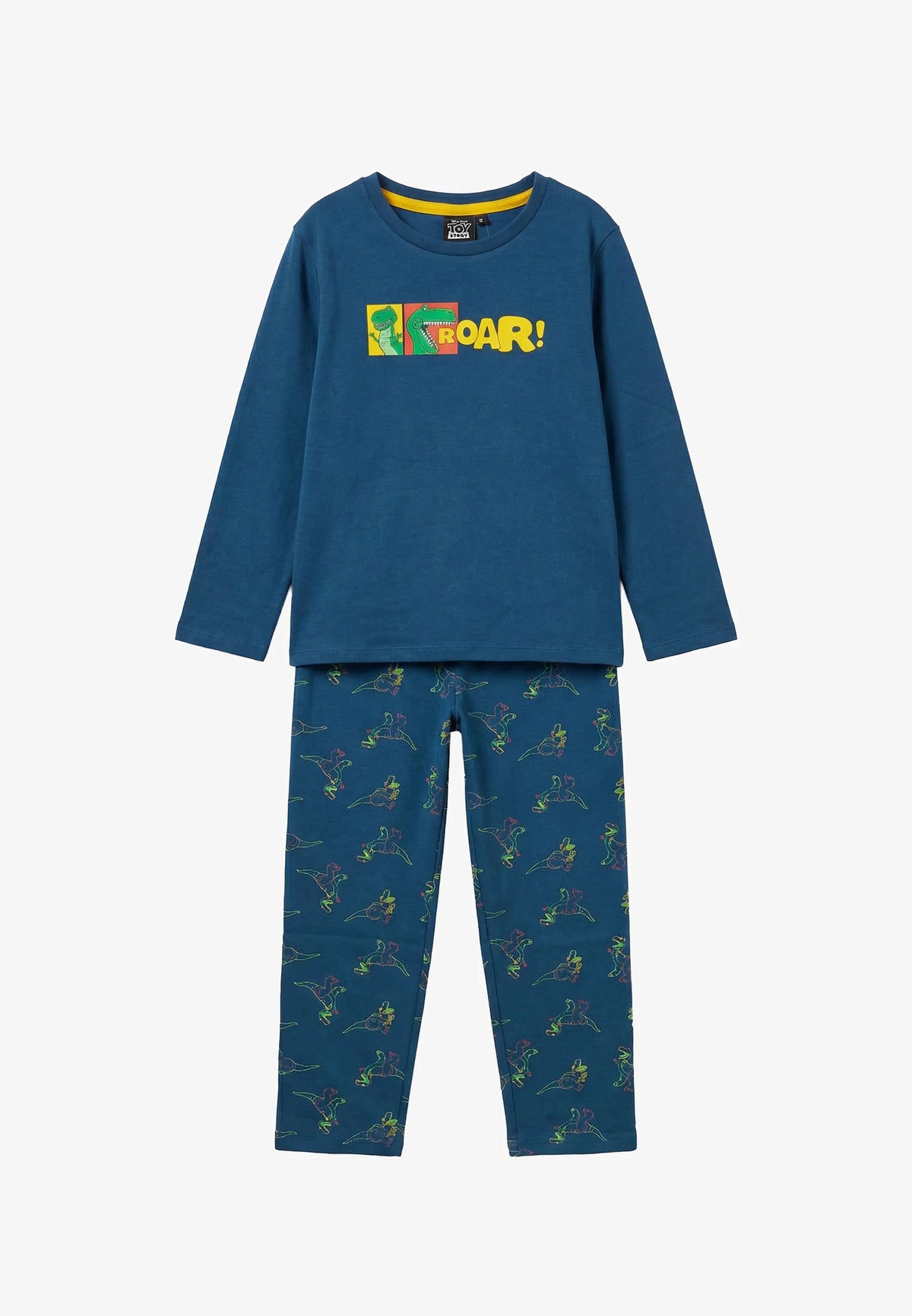 Pijama Niño Disney Toy Story Roar Azul Marino 100% Algodón