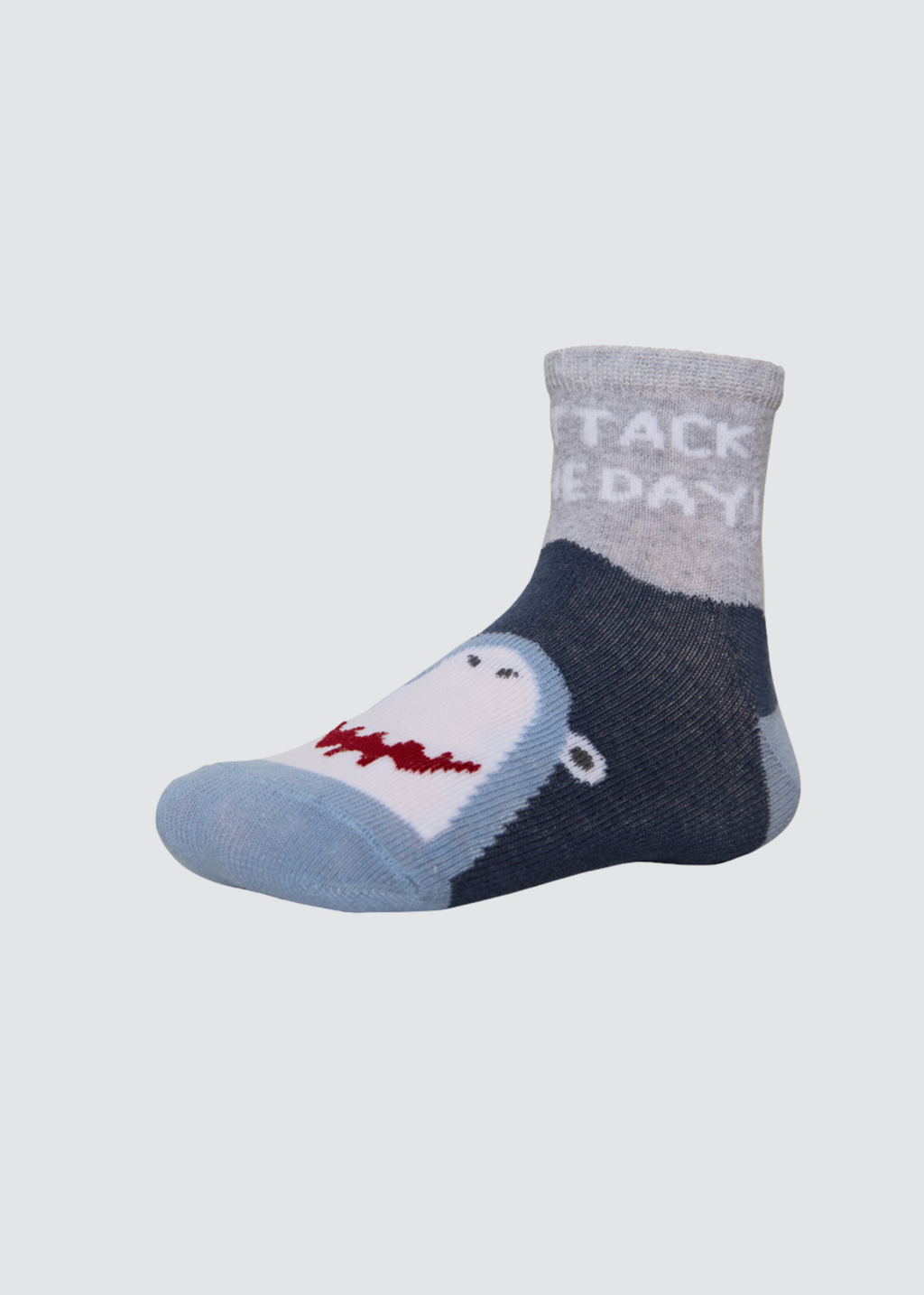 PACK-2 CALCETINES NIÑO GREY SHARK ATTACK