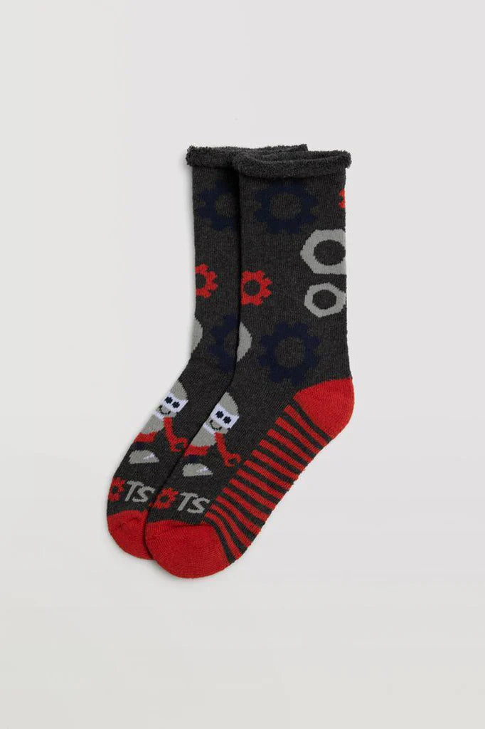 CALCETINES NIÑO GREY ROBOTS