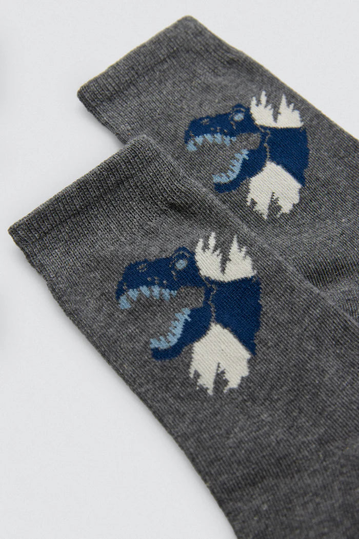 PACK-2 CALCETINES ESTAMPADOS BLUE ROAR