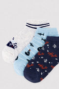 PACK-3 CALCETINES INVISIBLES INFANTILES PIRATES DREAM
