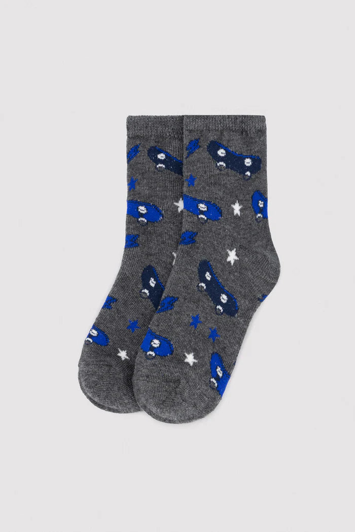 PACK-3 CALCETINES TOBILLEROS INFANTILES SKATE VIBES