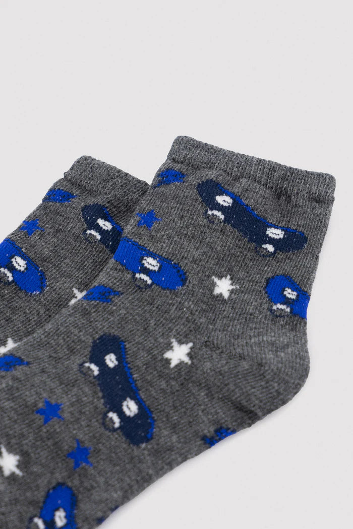 PACK-3 CALCETINES TOBILLEROS INFANTILES SKATE VIBES