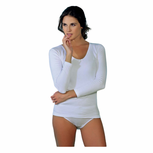 CAMISETA INTERIOR MANGA LARGA ALGODÓN TERMICO