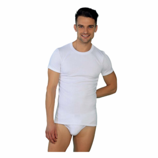 CAMISETA INTERIOR MANGA CORTA ALGODÓN TÉRMICO