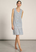 VESTIDO DE TIRANTES ALGODON NAVY LINES