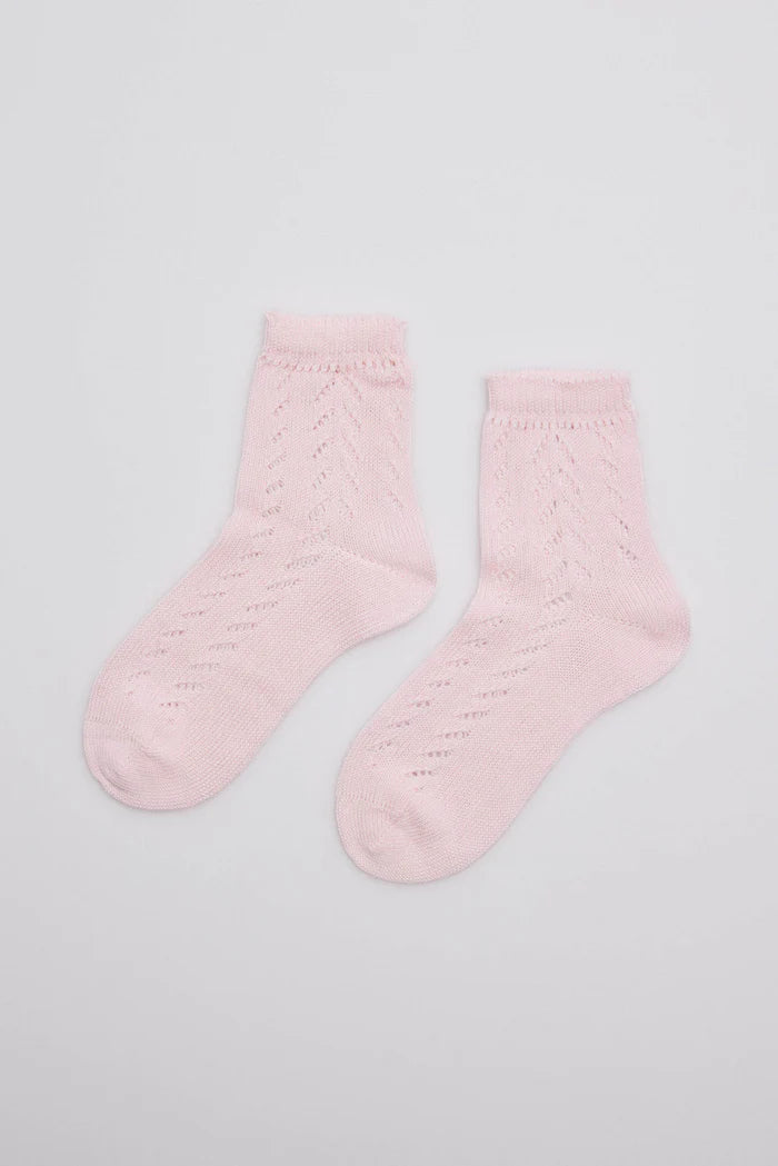 CALCETINES INFANTILES CALADOS ROSA