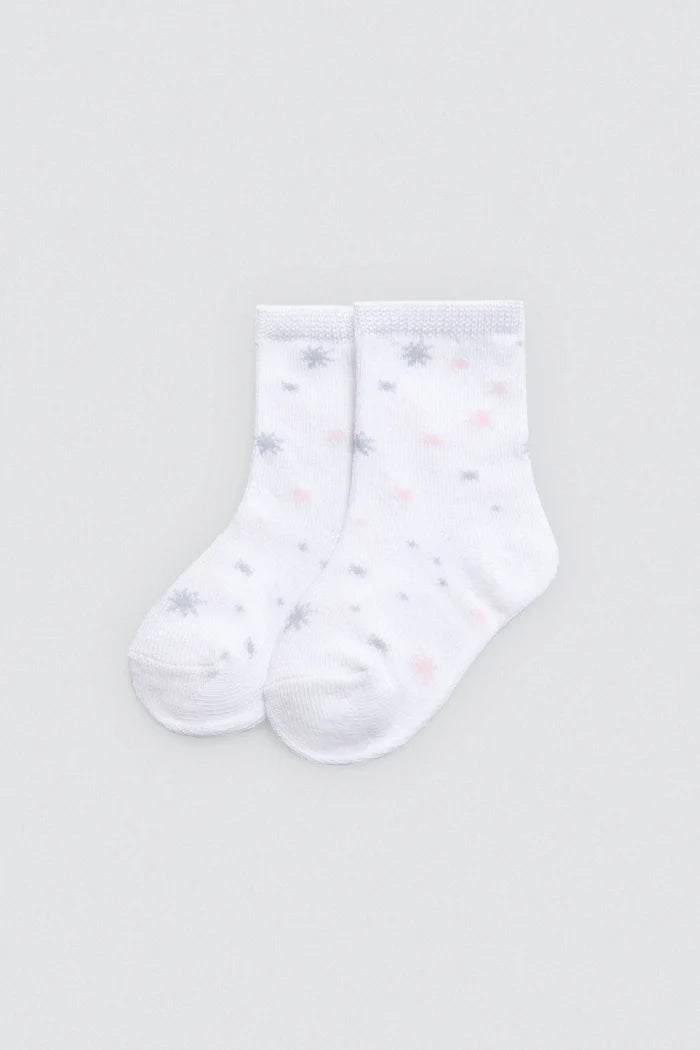 PACK-2 CALCETINES DE BEBE PUÑO ANTIPRESION BLUE PLANETS