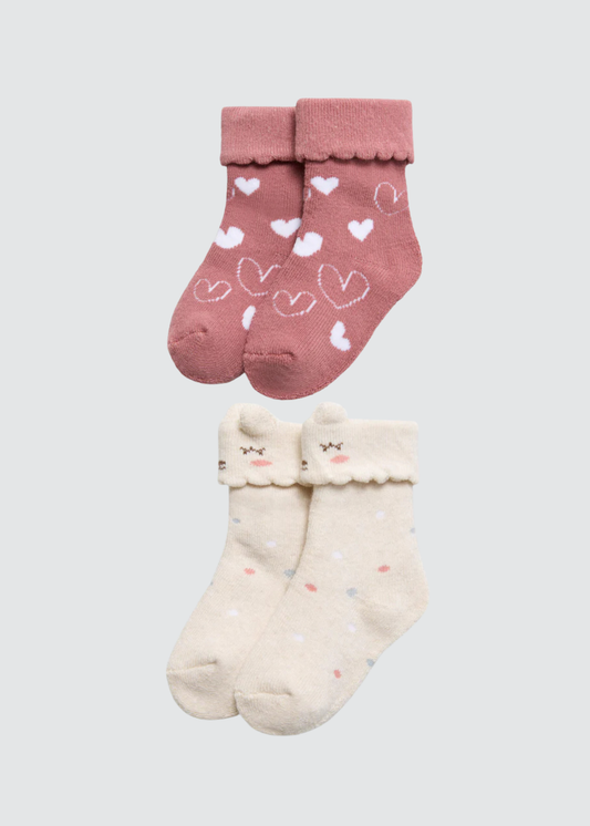 PACK-2 CALCETINES DE BEBE TERMICOS CATS