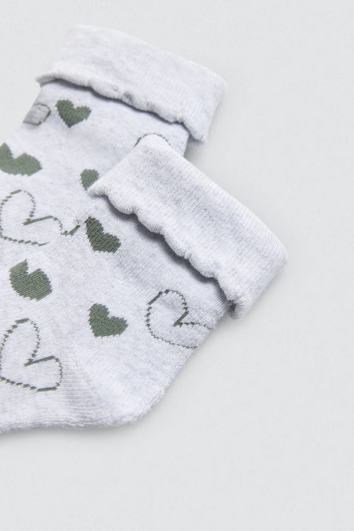 PACK-2 CALCETINES DE BEBE TERMICOS CATS GREY