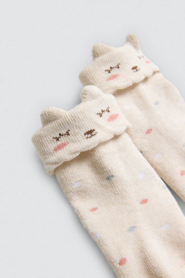PACK-2 CALCETINES DE BEBE TERMICOS CATS