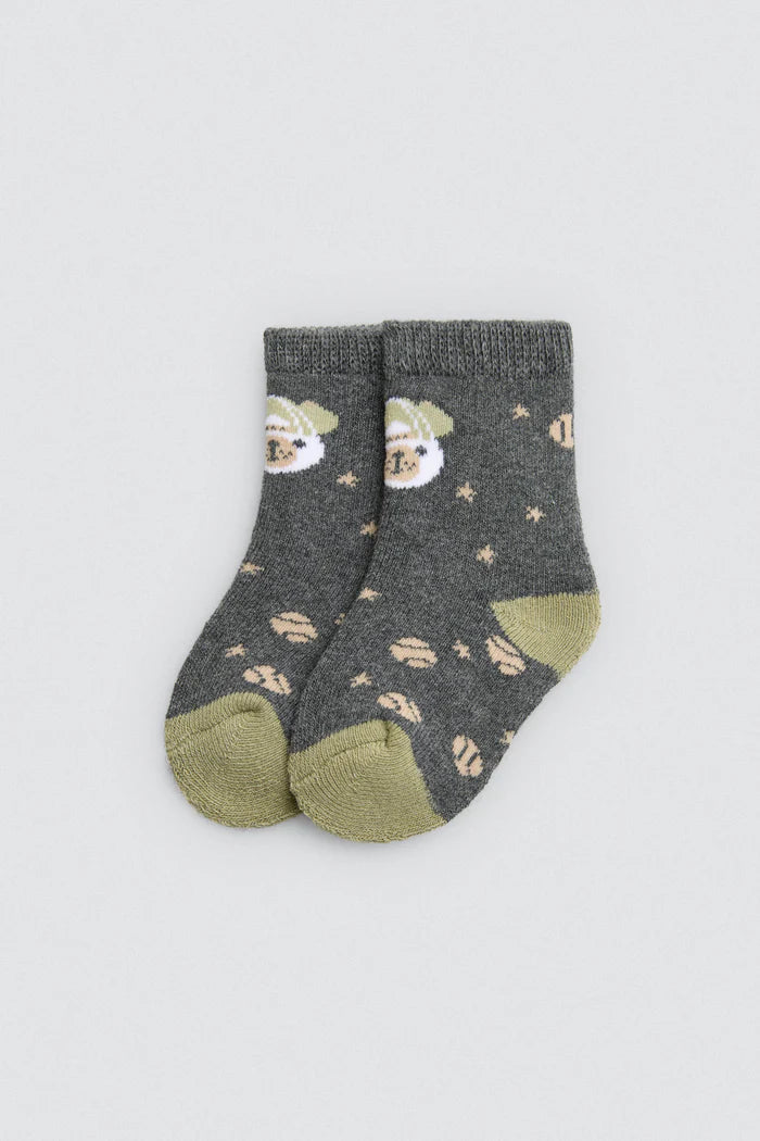 PACK-2 CALCETINES DE BEBE TERMICOS GREY SPORTS