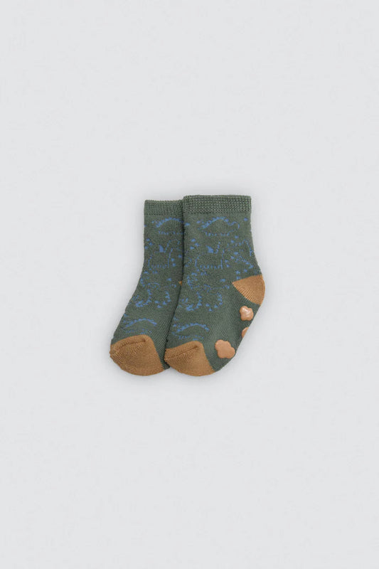 PACK-2 CALCETINES DE BEBE TERMICOS DINOSAURUS
