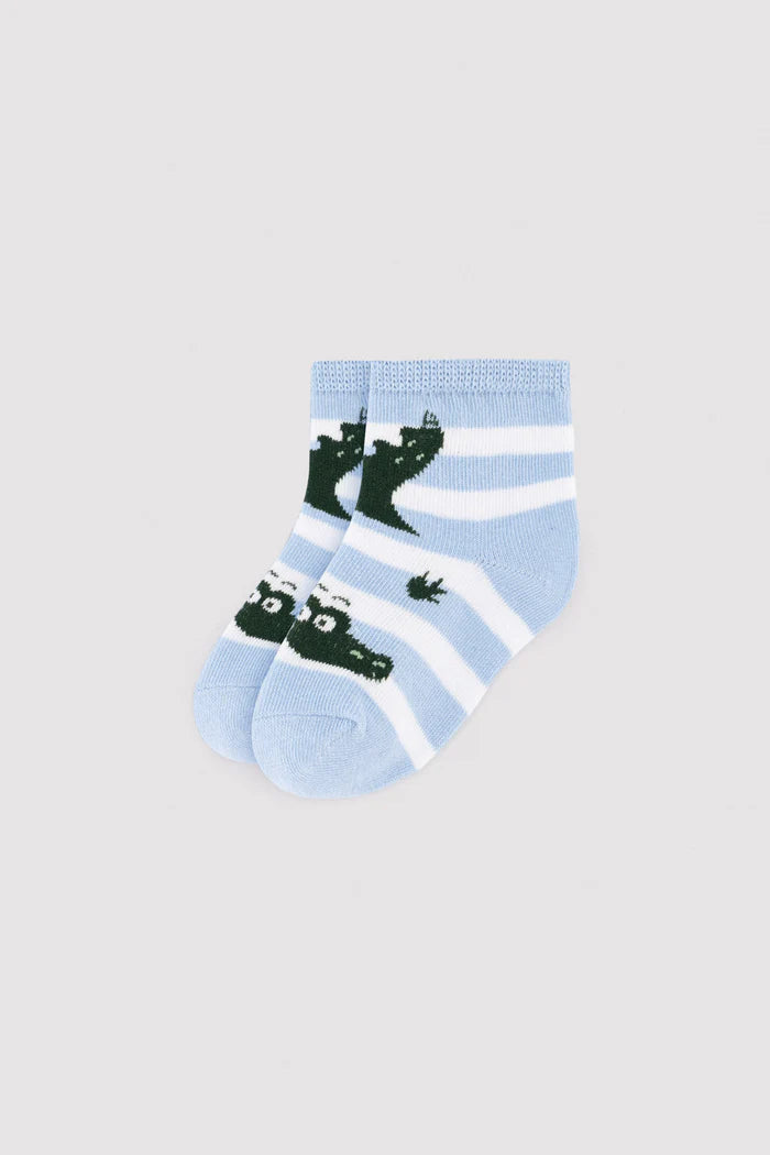 PACK-3 CALCETINES DE BEBE COCODRILE MOOD
