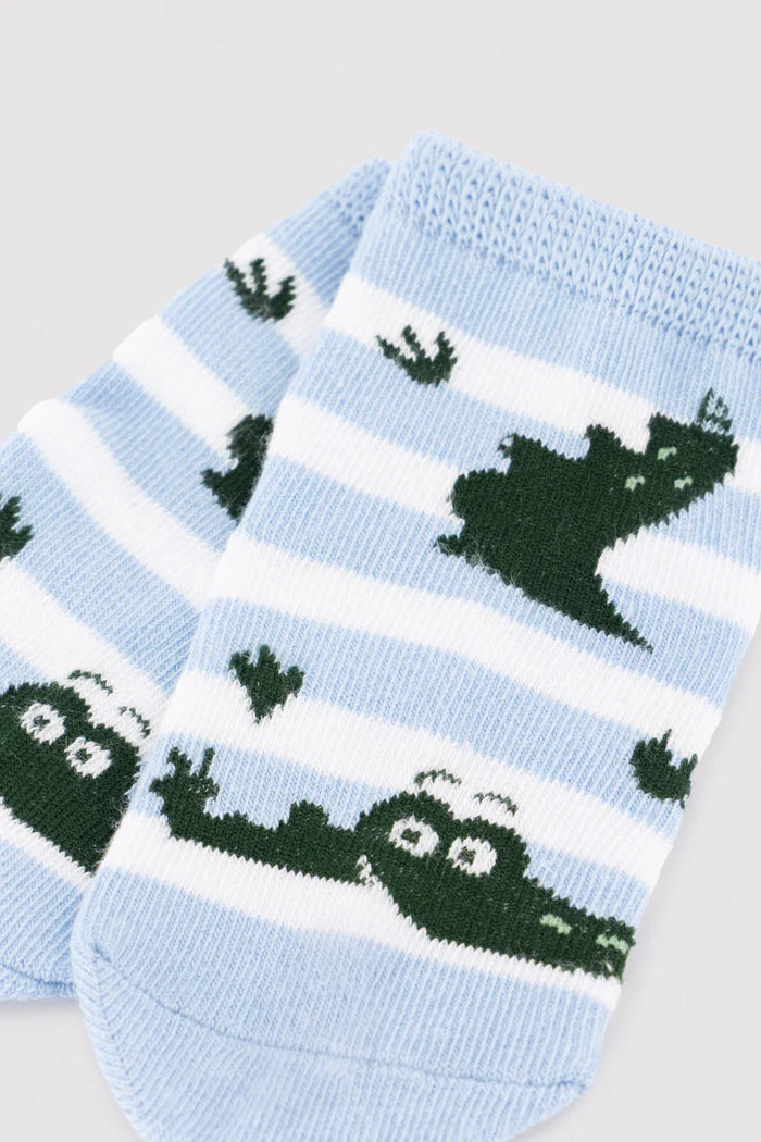 PACK-3 CALCETINES DE BEBE COCODRILE MOOD
