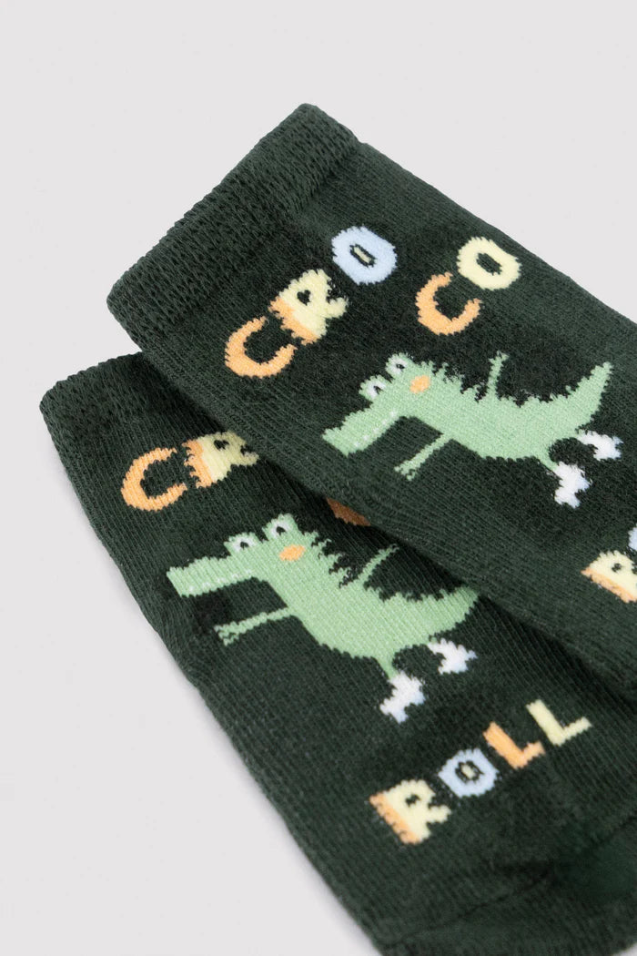 PACK-3 CALCETINES DE BEBE COCODRILE MOOD