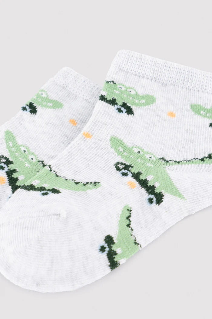 PACK-3 CALCETINES DE BEBE COCODRILE MOOD