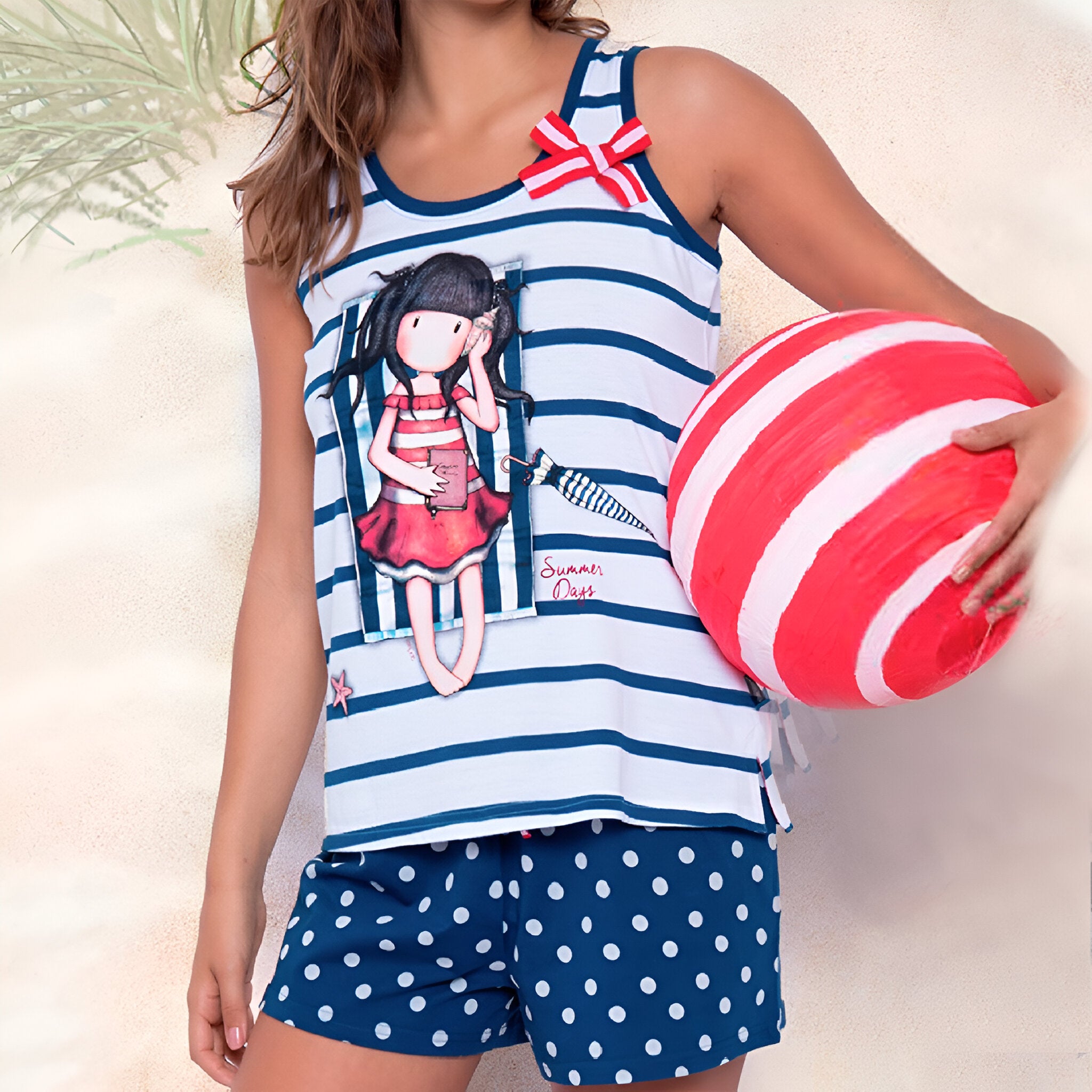 PIJAMA TIRANTES SUMMER DAYS CON LACITO